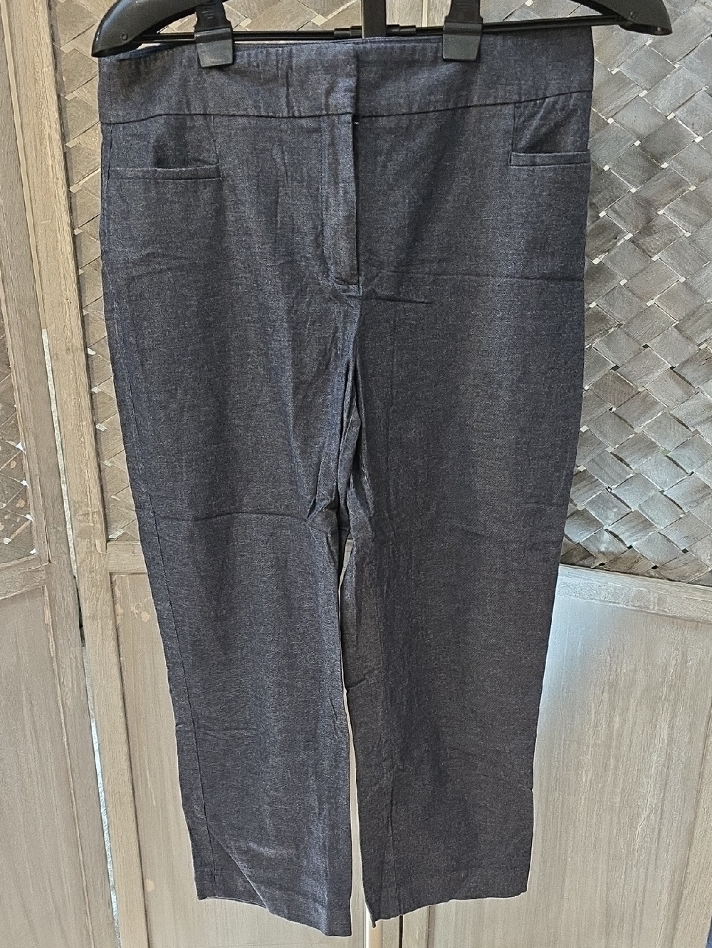 Ann Taylor Factory Navy Cropped Dress Pants